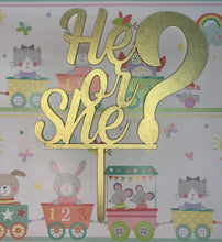 Cargar imagen en el visor de la galería, Cake Topper He or She?

