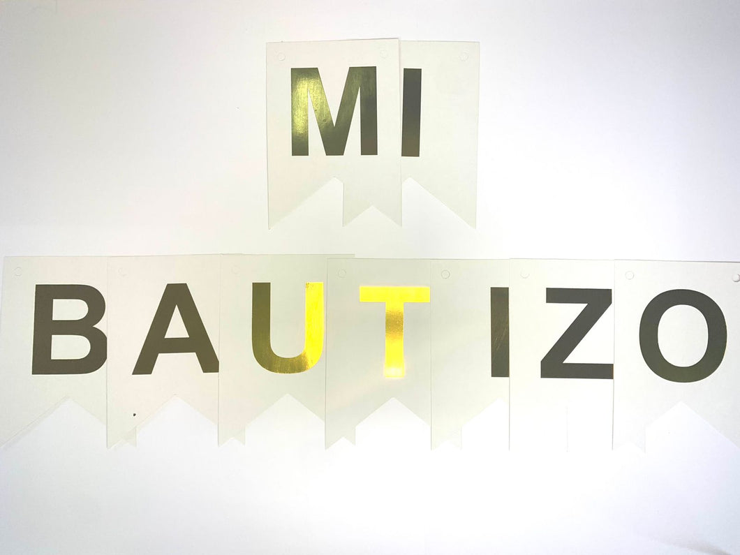 Letrero Bautizo