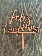 Cargar imagen en el visor de la galería, Cake Topper Feliz Cumpleaños
